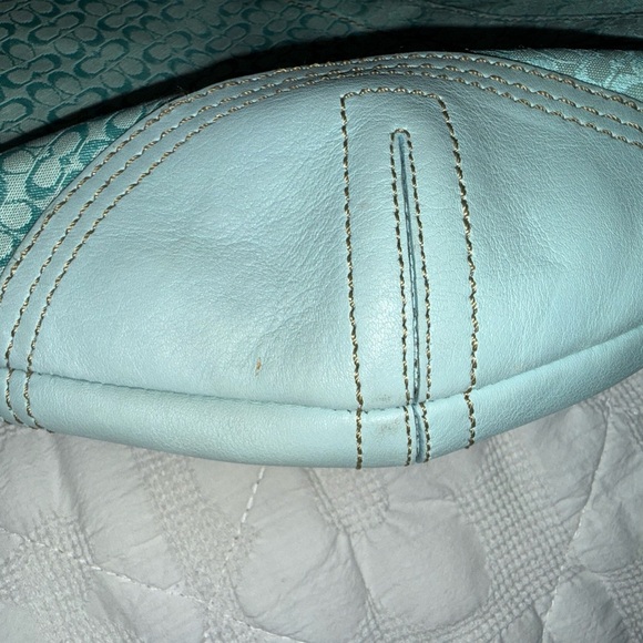Coach Light Blue Hobo - Picture 5 of 16
